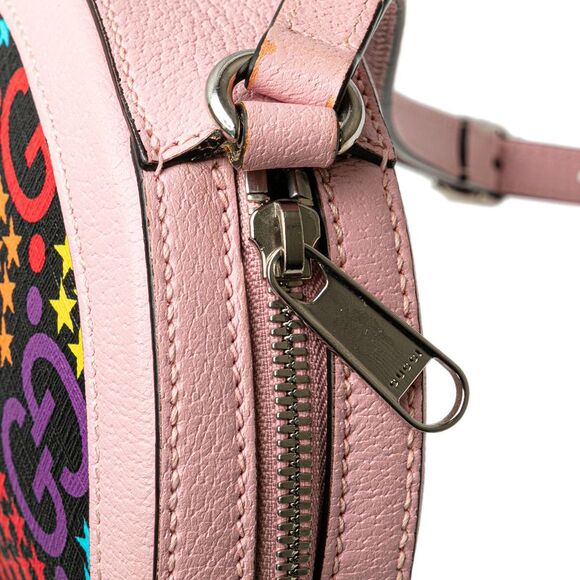 Pre Loved gucci Circular Crossbody Bag with Zip Women Pink Crossbody Bags - Picture 7 of 8